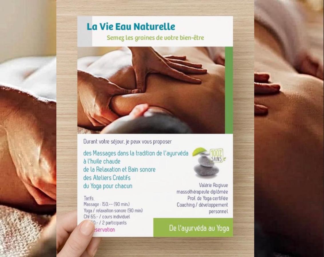La Vie Eau Naturelle, Jolies Chambres Chez L'Habitant Et Repas Sur Demande Sembrancher Εξωτερικό φωτογραφία